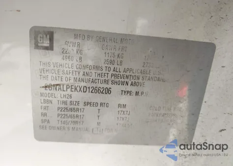 2013 Chevrolet Equinox 2Lt из США, поврежденный, VIN 2GNALPEKXD1266206